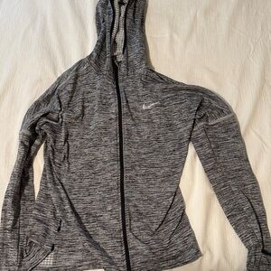 Nike Women's Heathered Gray Hooded Jacket